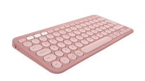 Logitech Pebble Keys 2 Slim, minimalist Bluetooth keyboard with customizable keys - Tonal Rose - US - Img 2