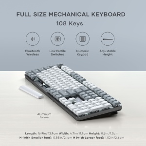 Satechi SM3 Slim Mechanical Backlit Bluetooth Keyboard (Light) - US - Light - Img 4