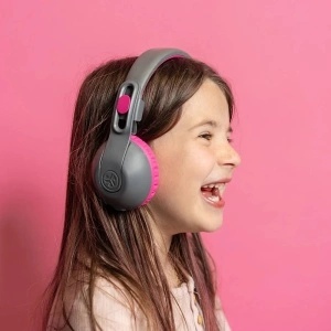 JLAB JBuddies Studio 2 Kids Wireless Headphones - Gray/Pink - Img 2