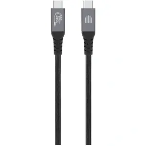 Dviced USB4 Braided Cable, 80 Gbps, 240 W, (Thunderbolt compatible), 1m - Black