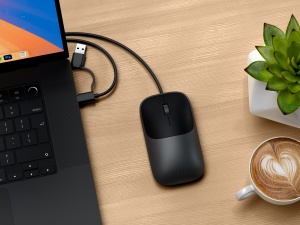 Satechi Slim LX Wired Mouse - Space Black - Img 3