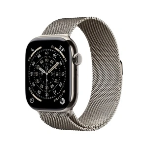 Apple Watch S11 Cellular 42mm Natural Titanium Case with Natural Milanese Loop