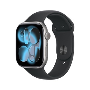 Apple Watch S11 GPS 42mm Space Grey Aluminium Case with Black Sport Band - M/L