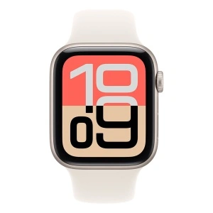 Apple Watch SE 3 Cellular 44mm Starlight Aluminium Case with Starlight Sport Band - S/M - Img 3