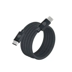 Dviced Magnetic Braided Cable USB-C to USB-C, 1,25m - Dark Grey - Img 3