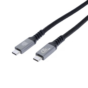 Dviced USB4 Braided Cable, 80 Gbps, 240 W, (Thunderbolt compatible), 1m - Black - Img 2