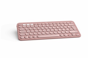 Logitech Pebble Keys 2 Slim, minimalist Bluetooth keyboard with customizable keys - Tonal Rose - US - Img 3