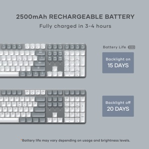 Satechi SM3 Slim Mechanical Backlit Bluetooth Keyboard (Light) - US - Light - Img 2