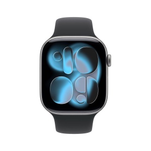 Apple Watch S11 Cellular 42mm Space Grey Aluminium Case with Black Sport Band - M/L - Img 3