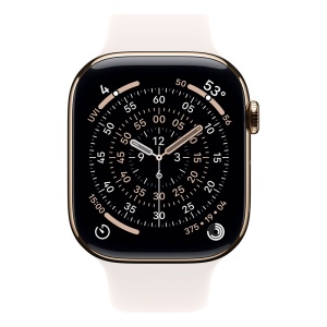 Apple Watch S11 Cellular 46mm Gold Titanium Case with Light Blush Sport Band - S/M - Img 3