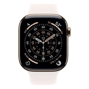 Apple Watch S11 Cellular 46mm Gold Titanium Case with Light Blush Sport Band - S/M - Img 3