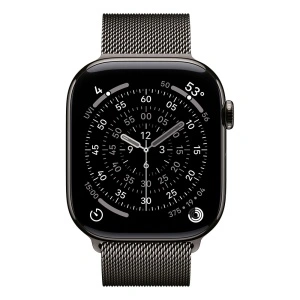 Apple Watch S11 Cellular 46mm Slate Titanium Case with Slate Milanese Loop - M/L - Img 3