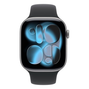Apple Watch S11 Cellular 46mm Space Grey Aluminium Case with Black Sport Band - S/M - Img 3