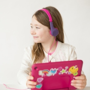 JLAB JBuddies Pop Wired Kids Headphones - Pink - Img 4