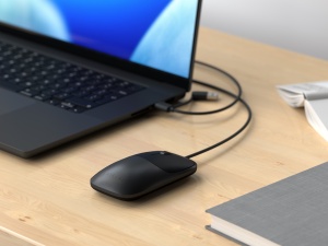Satechi Slim LX Wired Mouse - Space Black - Img 4
