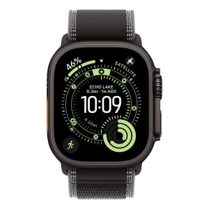 Apple Watch Ultra 3 Cellular 49mm Black Titanium Case with Black/Charcoal Trail Loop - S/M - Img 3