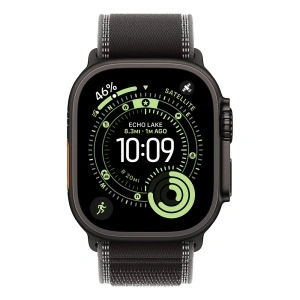 Apple Watch Ultra 3 Cellular 49mm Black Titanium Case with Black/Charcoal Trail Loop - S/M - Img 3