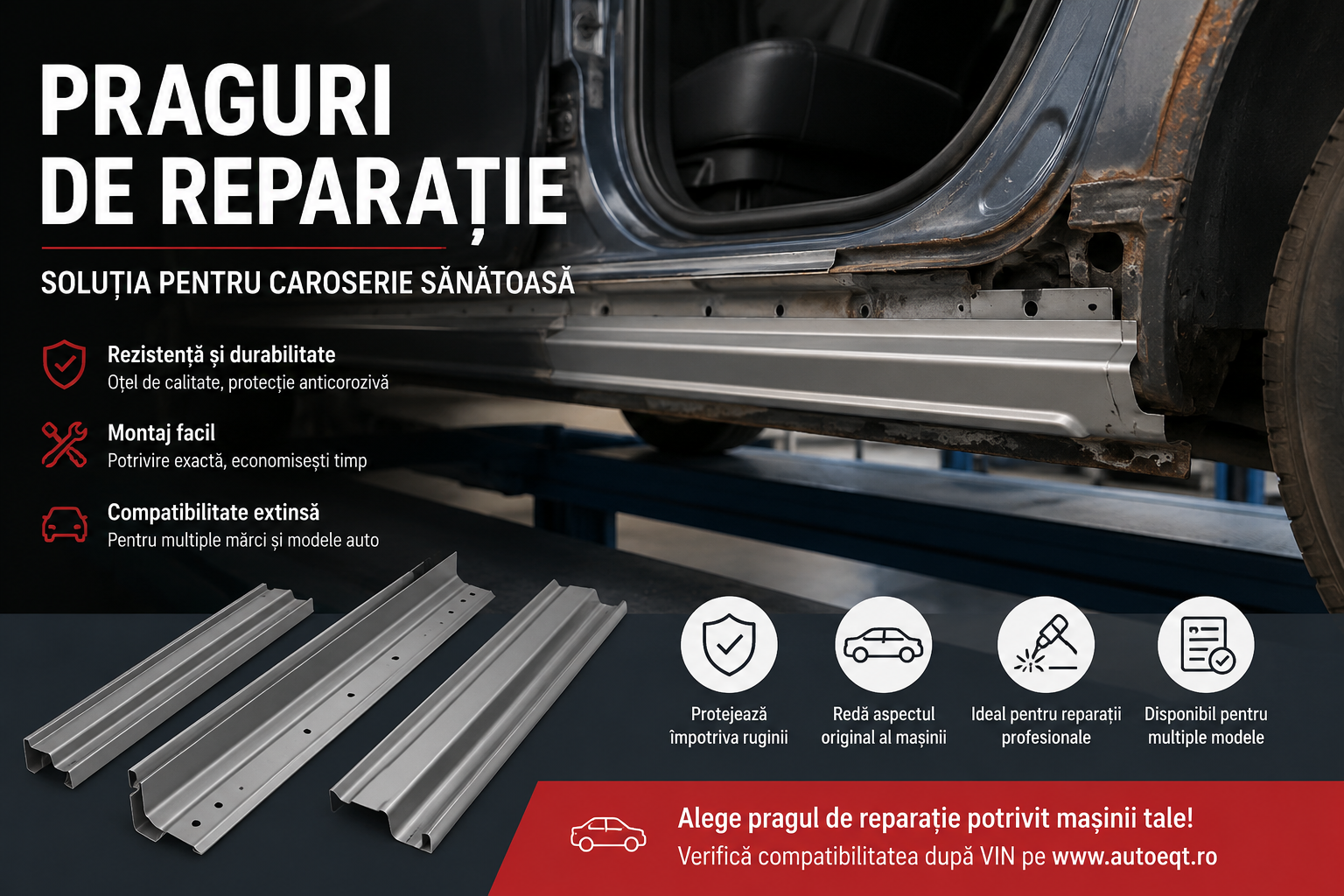 Prag de reparație auto: ce este, când se înlocuiește și cum alegi piesa potrivită