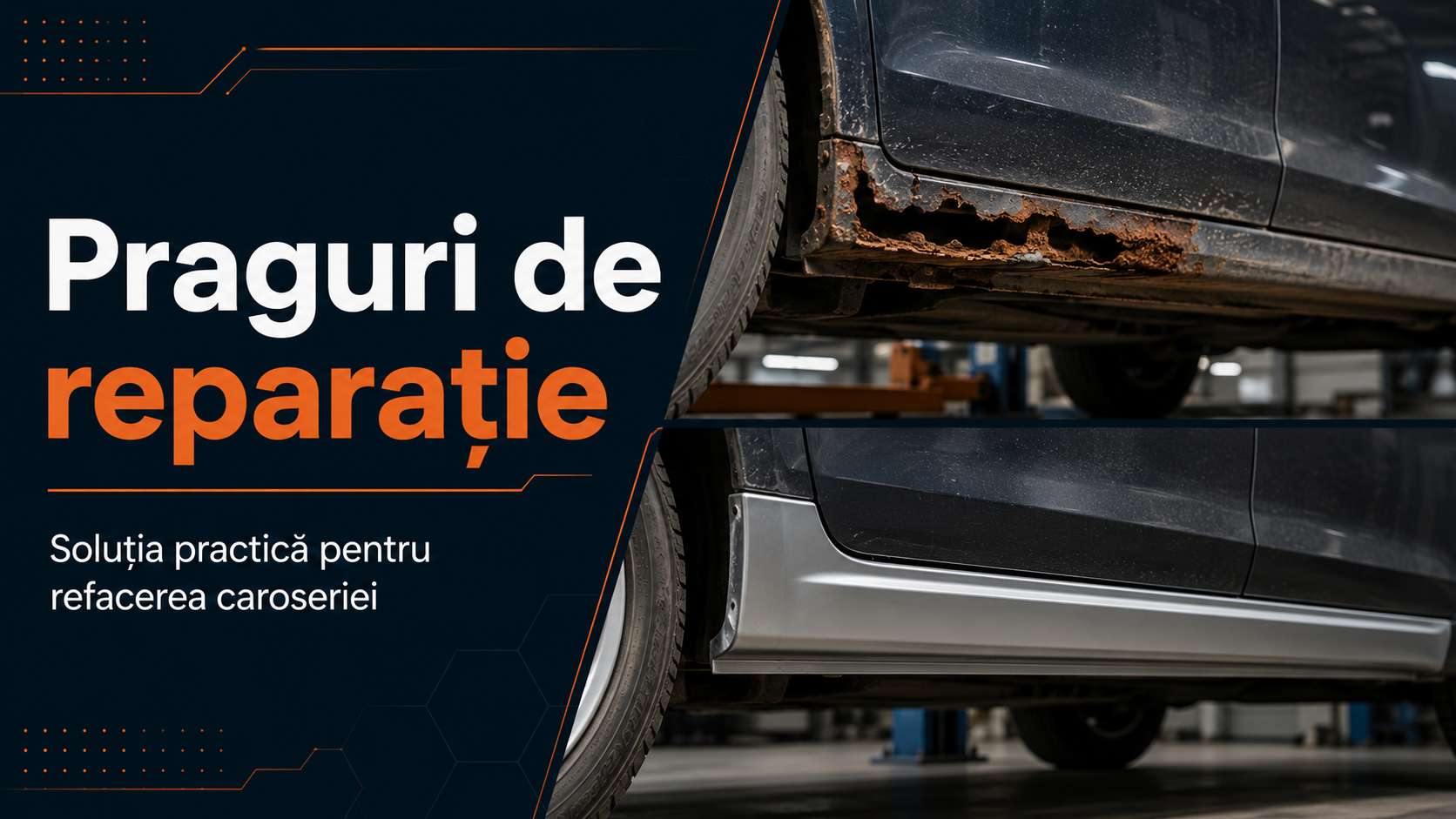 Praguri ruginite la mașină: când se repară și când trebuie înlocuite