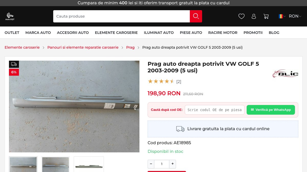 Praguri Golf 5: rugină, reparație și cum alegi pragul corect