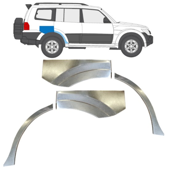 Panouri și elemente reparație caroserie Mitsubishi Pajero – ghid complet generații, zone, prețuri