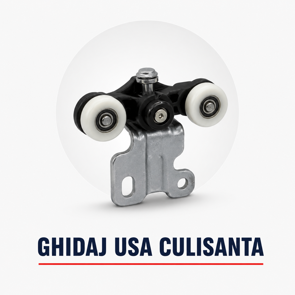 Ghidaj cu role, usa culisanta