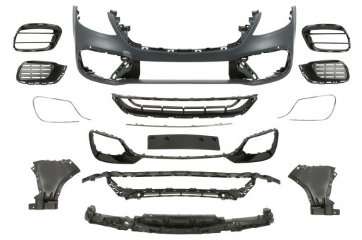 Bara Fata, AMG, cu grilaje; cu intarire; cu paranteze montaj; cu sipci, cu gauri senzorii parcare, grunduit potrivit MERCEDES S W222, V222, X222 04.17-
