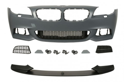 Bara Fata, M PERFORMANCE, cu grilaje, cu gauri spalator faruri, grunduit potrivit BMW 5 F10, 5 F11 06.13-02.17