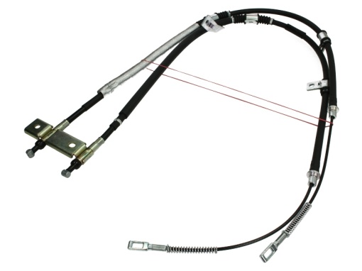 Cablu frana mana Mijloc/Spate Stanga (tip frana: disc) potrivit SSANGYONG REXTON / REXTON II 2.3-3.2 04.02-