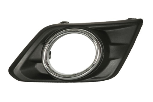 Capac bara fata Dreapta cu locas lampa ceata, plastic, crom/negru potrivit NISSAN X-TRAIL III 04.14- 12.13-09.17