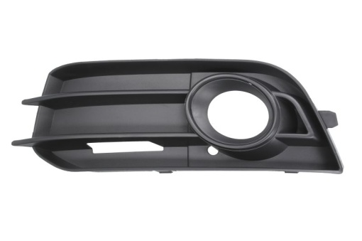 Capac bara fata Stanga cu locas lampa ceata, negru potrivit AUDI A1 05.10-10.18 05.10-01.15