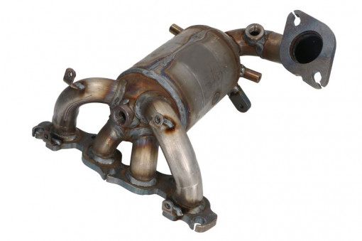 Catalizator Euro 4 Compatibil FORD Fiesta V, Fiesta VI, Fusion &amp; MAZDA 2 1.2-1.4 (2001-2011) | Calitate Superioară, Livrare Rapidă - Img 1
