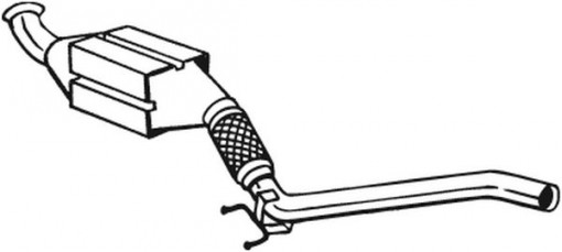 Catalizator potrivit AUDI A3; SEAT ALTEA, ALTEA XL, LEON, TOLEDO III; SKODA OCTAVIA II, SUPERB II; VW CADDY III, CADDY III/MINIVAN, GOLF PLUS V, GOLF V, JETTA III 1.9D/2.0D 02.03- - Img 1