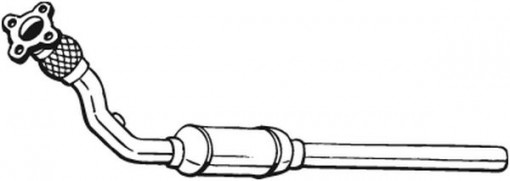 Catalizator potrivit AUDI A3, TT; SKODA OCTAVIA I; VW BORA, BORA I, GOLF IV 1.8 12.96-12.10