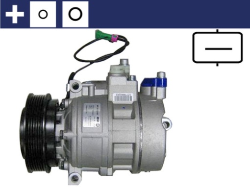 Compresor climatizare potrivit AUDI A4 B5, A6 C4, A6 C5, A8 D2, ALLROAD C5; PORSCHE 911, 911 TARGA, BOXSTER, BOXSTER SPYDER, CAYMAN; SKODA SUPERB I; VW PASSAT B5, PASSAT B5.5 2.4-4.2 03.94-12.12