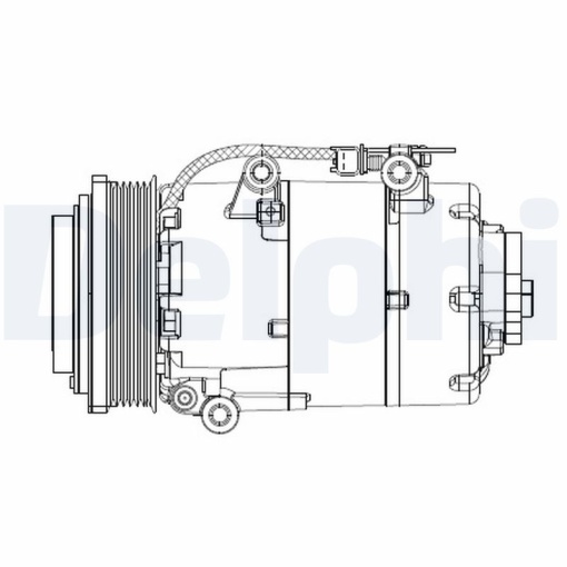 Compresor climatizare potrivit FORD C-MAX, FOCUS C-MAX, FOCUS II 1.8D 07.04-09.12 - Img 1