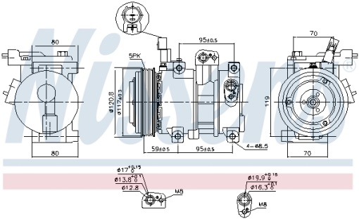 Compresor climatizare potrivit HYUNDAI I20 I 1.2/1.2LPG 09.08-12.15