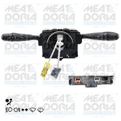 Comutator coloana directie (Indicatorii; lumini; stergatoare) potrivit CITROEN BERLINGO, BERLINGO/MINIVAN; PEUGEOT 206, PARTNER, PARTNER/MINIVAN 06.96-