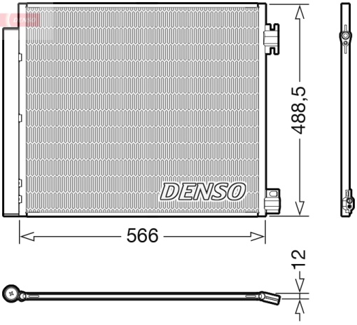 Condensator climatizare (cu uscator) potrivit NISSAN QASHQAI II, X-TRAIL III; RENAULT ESPACE V, KADJAR, KOLEOS II 1.2-2.0D 11.13-