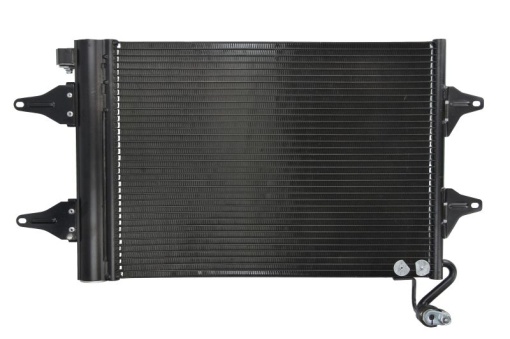 Condensator climatizare (cu uscator) potrivit SEAT CORDOBA, IBIZA II, IBIZA III, IBIZA IV, IBIZA IV SC, TOLEDO III; SKODA FABIA I, FABIA I PRAKTIK, FABIA II, ROOMSTER, ROOMSTER PRAKTIK; VW FOX, POLO 1.0-2.0 03.93-