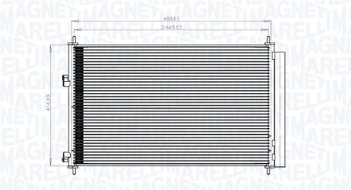 Condensator climatizare (cu uscator) potrivit TOYOTA RAV 4 III 2.0/2.2D/2.4 11.05-12.13