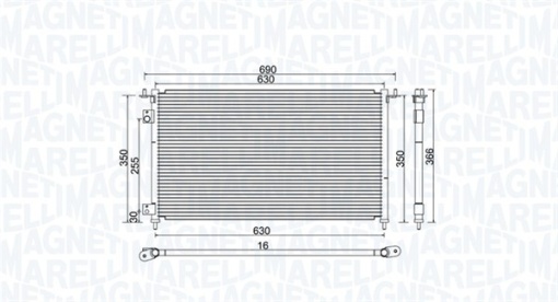 Condensator climatizare potrivit HONDA CIVIC VII 2.0 09.01-09.05