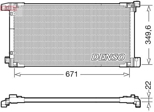 Condensator climatizare potrivit TOYOTA PRIUS PHV 1.8H 01.16-12.22
