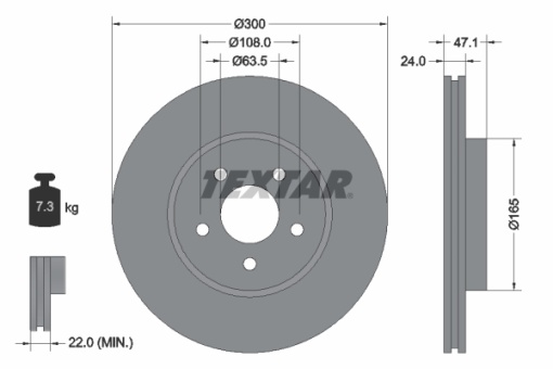 Disc frana Fata Dreapta/Stanga potrivit FORD MONDEO III; JAGUAR X-TYPE I 1.8-3.0 10.00-12.09