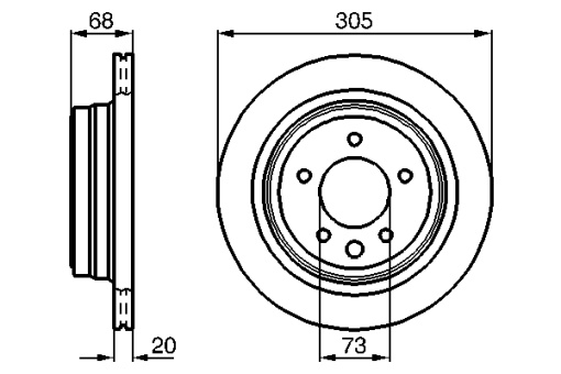 Disc frana Spate Dreapta/Stanga potrivit JAGUAR XJ, XJSC, XK 8 3.2-6.0 09.85-12.06