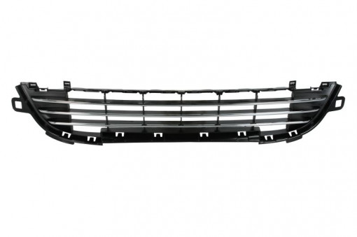 Element bara Inferior/Mijloc, crom/negru, potrivit PEUGEOT 207, 207/HATCHBACK 02.06-12.15 06.09-12.12 - Img 1