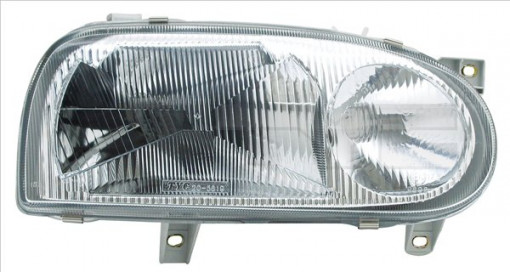 Far Dreapta (2*H1, electric, fara motoras, culoare insertie: cromat) potrivit VW GOLF III