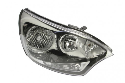 Far dreapta (H1/H7, reglaj electric, cu motoras, fundal transparent) KIA RIO III dupa 2011