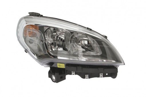 Far Dreapta (halogen, H7/H7, electric, cu motor, bec, culoare semnalizator: portocaliu) potrivit FIAT DOBLO, DOBLO CARGO