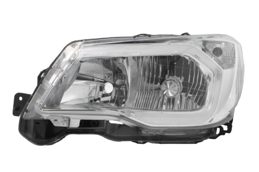 Far fata Dreapta (D4R/HB3/LED/WY21W, electric, cu motor, culoare insert: cromat, culoare semnalizator: transparent) potrivit SUBARU FORESTER